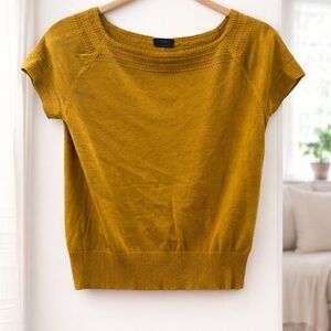 Ann Taylor Golden Short Sleeve Top